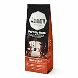 Bialetti - Perfetto Moka Nocciola: Gemahlener Kaffee mit mittlerer Röstung, Haselnuss-Aroma, 250g, Beutel mit Aromaschutzventil
