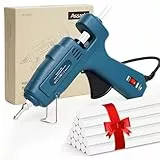 100W Heißklebepistole, 100/60W Klebepistole heissklebepistole mit 15 Stück Heißklebestiften 11mm x 220mm für Schule Basteln Heimwerken Kunst schnelle Reparaturen zu Hause