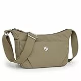 Travistar Umhängetasche Damen Kleine Handtasche Wasserdicht Nylon Crossbody Bag Damen Leichte Schultertasche mit Verstellbarer Breitem Gurt Freizeit Messenger Bag für Reisen Einkaufen