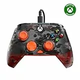 Turtle Beach Rematch Core Ghost Schwarz Camo/Orange Wired Gaming Controller – Lizenziert für Xbox Series X und S, Xbox One und Windows PCs