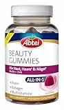 ABTEI Beauty Gummies – zuckerfreie Kollagen-Gummibärchen – mit Biotin und Zink für Haut, Haare und Nägel – Himbeer-Geschmack – glutenfrei, laktosefrei, frei von Farbstoffen – 60 Stück