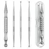 Sibba 4 Stück Akupunkturstift Triggerpunkt Drücker Edelstah Akkupressurstab Multifunktionaler Massagestift Stab Für Muskelentspannung, Akupressur Und Akupunktur