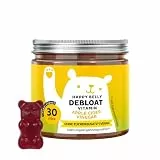 Happy Belly Debloat Vitamin Gummies (GUT) – Enthält insgesamt 7500 mg Apfelessig über das gesamte Programm, Vitamin B6, B12 – 30 Stück (1 Monate) – Ohne Zuckerzusatz, Vegan – Bears with Benefits