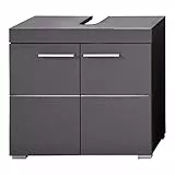 trendteam smart living - Amanda - Waschbeckenunterschrank - Agave Grau Hochglanz - 1 Einlegeboden - (BxHxT) 60 x 56 x 34 cm - Kratzfest