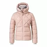 Schöffel Damen Ins Jacket Boston L, warme Winterjacke aus recycelten Materialien, leichte Steppjacke mit Kapuze, winddicht und wasserabweisend, mushroom, 42