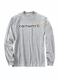 Carhartt Core Logo Longsleeve Heather,Grau Meliert, M