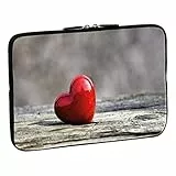 PEDEA Design Schutzhülle Notebook Tasche bis 15,6 Zoll (39,6cm), Love