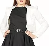 BlackButterfly formal Satin Langen Ärmel Bolero Jacke (Elfenbein, L)