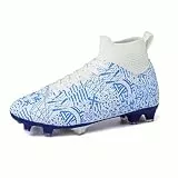 Fussballschuhe Kinder Fußballschuhe für Jungen Mädchen High Top Football Shoes Stollenschuhe Fußball Kunstrasen Football Boots Kinder Trainingsschuhe Outdoor Sportschuhe Jugendliche Soccer Shoes