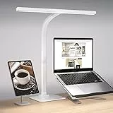 EppieBasic Schreibtischlampe LED Dimmbar, 12W Architekten Arbeitslampe, Augenschutz Schreibtischleuchte,Overhead Büro Tischlampe Schreibtischbeleuchtung Monitor Lampe,6 Farbmodi,Auto-Dimmen