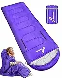 Schlafsack, Sportneer Anziehbarer Deckenschlafsäcke 220 x 85 cm tragbarer 3-4 Jahreszeiten-Schlafsack mit Reißverschluss für Arme und Füße, für Erwachsene Camping Wandern Reisen