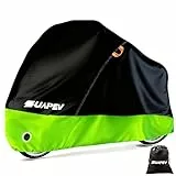 ZUAPEV Fahrradabdeckung Wasserdicht, Fahrradgarage Wetterfest Plane für Aussen, Fahrrad Abdeckplane Polyester 210D Fahrradplane Regenschutz, Fahrrad Garage Outdoor Abdeckung Schutzhülle 195x70x110 cm