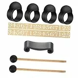 TOYANDONA Teiliges Silikon Fingerhülsen für Handpan Drum Zungentrommel Zubehör Geräuscharm Schützend Kompatibel mit Meisten Stahl Tongue Drums und Percussion Instrumenten