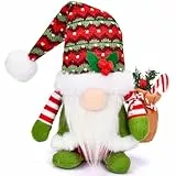 JOYSAL Weihnachtswichtel, Weihnachtsdeko Wichtel Figuren, 34cm Hoch Santa Tomte Gnom für Weihnachten Deko, Tolle Dekoidee in Winter Weihnachten
