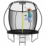 Hypermotion Trampolin Outdoor Kinder 244/305 / 366/430 / 487 cm Kindertrampolin ab 3 Jahre - Schnelltrocknend und Wasserabweisend - Ausgezeichnete Sprungkraft - Gartentrampolin (Ø 305 cm / 10FT)