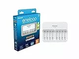 eneloop Smart Ladegerät, für 1-8 AA/AAA NI-MH Akkus, 5 Stunden Ladezeit, 9 Sicherheitsfunktionen