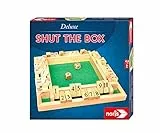 noris 606108013 606108013-Deluxe Shut The Box, Spieleklassiker, Mehrfarbig