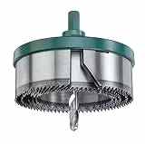 kwb 5-tlg. Mehrkranzlochsäge Ø 68, 74, 80, 90 und 100 mm mit guter Schnittleistung, langer Lebensdauer, schwerem Aludruckguss-Trägerteller und Sechskantschaft für den universellen Einsatz