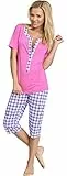 Be Mammy Damen Schlafanzug Stillpyjama H2L2N2 (Rosa-1, S)