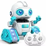 Subtail Roboter Kinder Spielzeug - Wiederaufladbar und Projizierbar - RC-Roboter mit LED-Augen und Musik - Robot Spielzeug ab 3 4 5 6 7 8 9 10 Jahre Jungen - Gestensensor Kinderspielzeug Geschenk