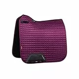 Lemieux Dressur Suede Square Schabracke - Schabracken für Pferde - Reitausrüstung und Zubehör (Pflaume - Small/Medium)