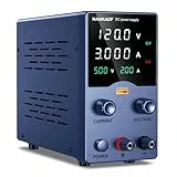 NANKADF Labornetzteil, DC-Netzteil, Labornetzgerät mit Drehknopfverstellung, einstellbares Schaltnetzteil mit 5V 3,6A USB-Schnellladefunktion (120V 3A)