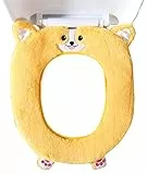 Gifts Treat WC-Sitzbezüge Cute Animal Style WC Zubehör Weiches Plüsch Bad Wärmer Matte (Corgi)