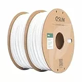 eSUN ASA+ Filament 1.75mm, witterungsbeständig, 1KG (2.2 LBS) pro Spule, 2 Rollen Druckmaterial für 3D-Drucker, Kaltes Weiß-2KG