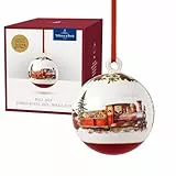 Villeroy & Boch - Annual Christmas Edition Jahres-Kugel 2025 Bunt, Kugel Weihnachten, Ornament, Baumschmuck, Weihnachtsdekorationen, Deko Weihnachten, Sammlerstück, Premium Porzellan