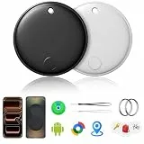 Tracker Smart Tagpro für Android & iOS-4er Pack, Neu Dual-System Bluetooth Tracker kompatibel mit Apple Wo ist? & Android Google Find Hub, Schlüsselfinder für Schlüssel/Geldbörse/Fahrrad/Koffer