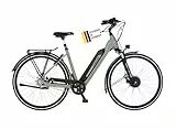 Fischer E-Bike City CITA 2403 Active Elektrofahrrad für Damen und Herren, RH 50, Frontmotor 40 Nm, 48 V Akku, Misty Green matt