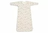 Jollein Baby Sleeping Bag - Animals, Nougat - 90 cm - Cotton - 2.0 to 3.0 Tog - Removable Sleeves - Baby Sleeping Bag - Animal Print, Beige, Animals, Nougat