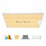 BLOOM PLUS LED Grow Lampe BP1500 Dimmbar Pflanzenlampe Vollspektrum Grow Light für Zimmerpflanzen Aussaat Gemüsestadium und Blüte Pflanzen anzuchtlampe mit 578 Samsung Dioden