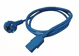 ROLINE Netzkabel, gerade IEC-Buchse, blau, 1,8 m