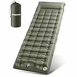 WARMTUYO Isomatte, Luftmatratze Camping mit Elektrisch Pumpe, 12CM Dicke Matratze Outdoor Aufblasbar, Schlafmatte Ultraleicht, Fuer Zelt, Strand, Reise, Trekking, Bikepacking, Wandern