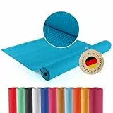 DoYourYoga Fitnessmatte Yogamatte »Kirana« aus ECO-PVC - 183 x 61 x 0,4 cm - rutschfest & robust - Gymnastikmatte Yoga Matte Trainingsmatte Pilates Workout - Petrol