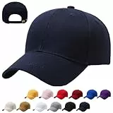CWENDANER Unisex Baseballkappe, 100% Baumwolle, Baseballkappe Sonnenschutz Cap, Einheitsgröße, Sonnenmütze, Verstellbar Schildmütze Für Sport Reisen Drauße, Einfarbig