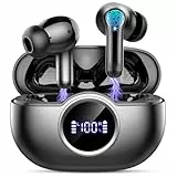 Kopfhörer Kabellos Bluetooth 5.4, Bluetooth Kopfhörer In Ear 2026 Kabellose Kopfhörer Tiefer Bass, ENC Noise Cancelling Mic Wireless Earbuds 36Std Wireless Ohrhörer, IP7 Wasserdicht/USB-C/LED-Anzeige
