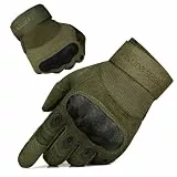 FREE SOLDIER Outdoor Handschuhe Herren Taktische Trainings Motorradhandschuhe Kletter Tactical Handschuhe Vollfinger Handschuhe Gilt für Radfahren Airsoft Militär Paintball (L,Armeegrün)