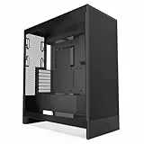 NZXT H7 Flow | Mid-Tower-ATX-Airflow-Gehäuse | Bis zu 3 x 120-mm-Lüfter im Boden zur direkten GPU-Kühlung | 3 x 120-mm-Frontlüfter | 420-mm-Kühler-Trägerplatte vorn | Schwarz