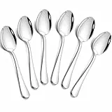 tiokin Teelöffel 6 Stück, Edelstahl Mini Kaffeelöffel 12cm(4.7Zoll),Espressolöffel, Dessertlöffel, Kleine Löffel, Spülmaschinenfest, Teelöffel Set für Haushalte, Restaurants, Kantinen