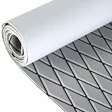 KXKZREN Eva-Schaum Boot Bodenbelag selbstklebend 6mm dick Anti-Rutsch Marine Bodenbelag Matte 238.4x111.6cm Rauten-Muster Bootsboden für Jachten Motorboot Wohnmobil Kühleraufsätze Fischerboot