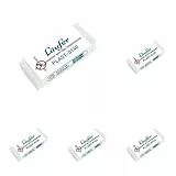 Läufer 00140 Plast 0140 Radierer, Radiergummi aus Kunststoff, für Bleistifte und Buntstifte, transparent (Packung mit 5)