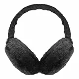 DOITOOL Ohrenschutz Faltbare OhrenwäRmer Damen Winter PlüSch OhrenschüTzer, Winddicht Und Warm, Ideal FüR Outdoor-Sportarten Und AktivitäTen, Schwarz