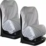 HOMYBABY® Anti-Thermische Abdeckung für Babyschale – Für Gruppen 0 1 2 3 - Baby Autositzbezug mit UV-Schutz – Universale Passform (Silver, X2)