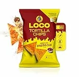 Loco Snacks® Tortilla Chips American Barbecue Style (12 x 100g) von Luciano | BBQ Nachos Chips Grosspackung | In der EU hergestellt | Salzige Snacks Großpackung