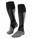 FALKE Herren Skisocken SK1 Comfort M Kh Wolle Funktionsmaterial warm dick 1 Paar, Schwarz Black-Mix 3010, 42-43