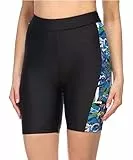 Merry Style Damen Badeshorts MS10-331(Schwarz/Muster1,36)