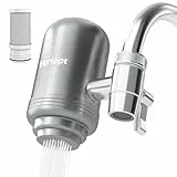 Vortopt Edelstahl-Wasserfilter für den Wasserhahn - 500 Gallonen Wasserfiltersystem für die Küche, die Badewanne, das Reduzieren von Blei, Chlor und schlechtem Geschmack, T2 (1 Filter Enthalten)