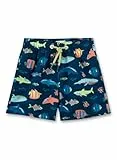 Sanetta Jungen-Badeshorts Dunkelblau | Bequeme und schnell trocknende Badehose aus recyceltem Polyester für Jungen. Bademode für Kinder